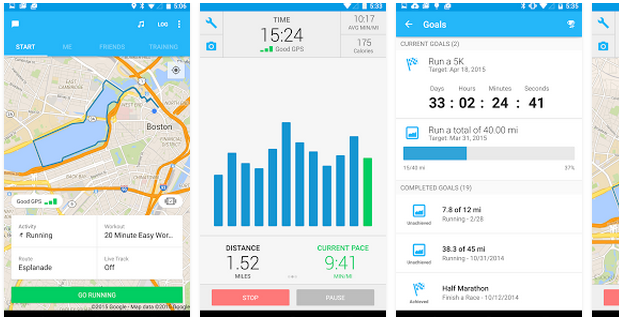 Aplikacja fitness Runkeeper dla biegaczy